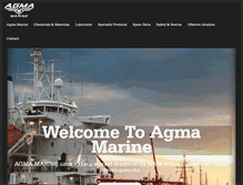 Tablet Screenshot of agmamarine.com